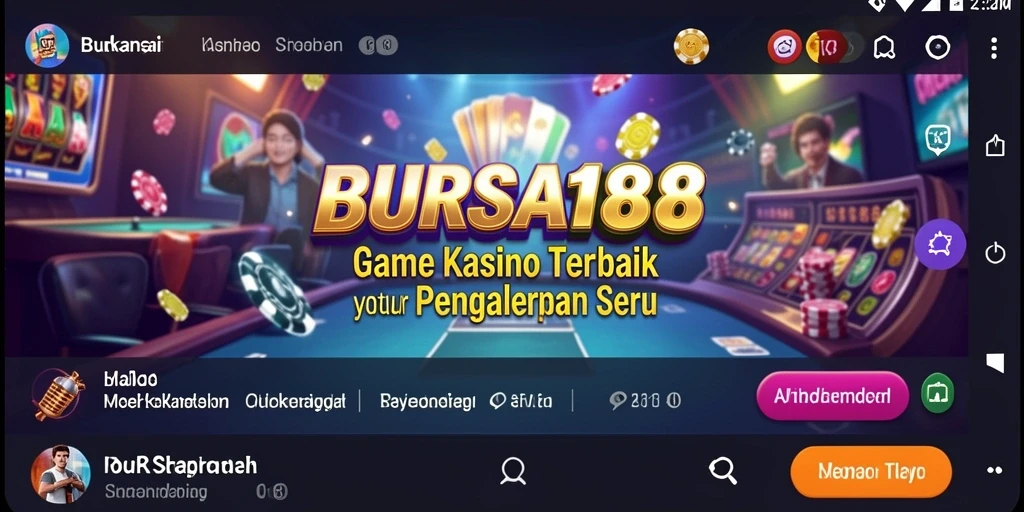 Screenshot BURSA188 menampilkan gameplay kasino yang mengasyikkan.