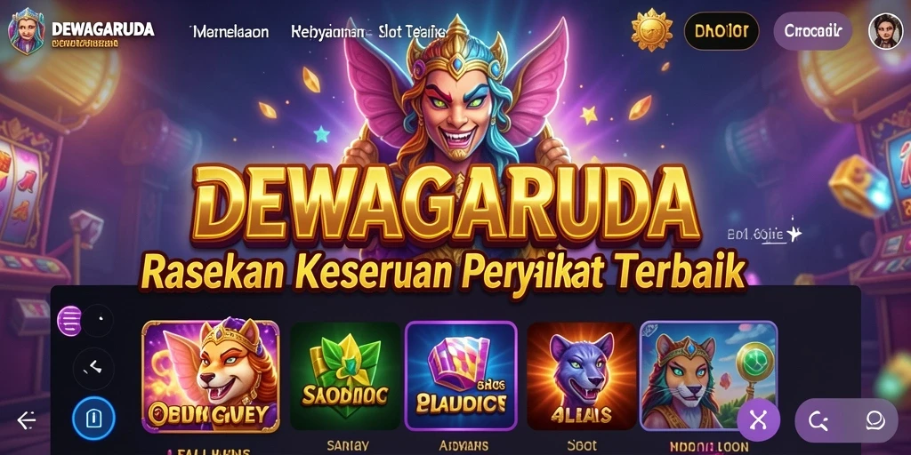 Screenshot DEWAGARUDA menampilkan momen seru bermain Slot.