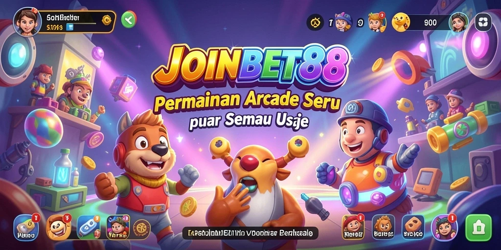 Tangkapan layar gameplay seru JOINBET88 dengan tantangan Arcade.