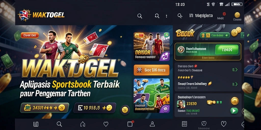 Tampilan antarmuka WAKTOGEL yang intuitif dan menarik bagi pengguna sportsbook.